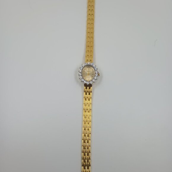 Absolute Vintage Quartz Watch with CZ Bezel.